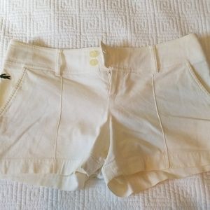 Lacoste shorts white
